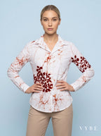 Artisan-inspired botanical officewear styling